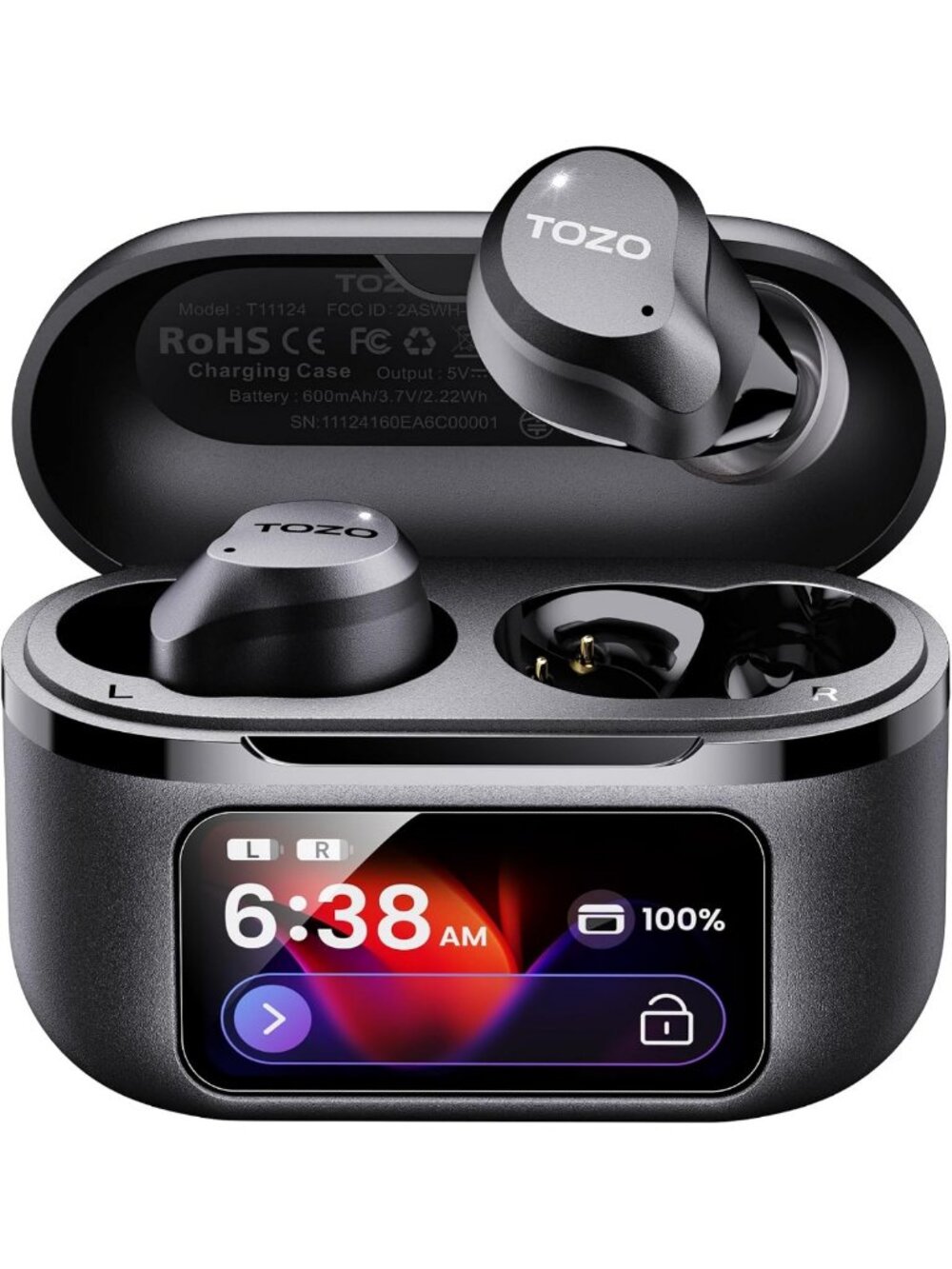 Active Noise Cancelling Wireless Earbuds with Hi-Res Audio & Touch Control